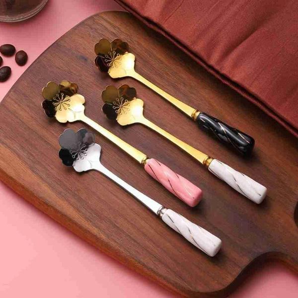 spoons steel flower spoon tableware creative ceramic coffee golden wholesale long dessert petal handle c2b0
spoons steel flower spoon tableware creative ceramic coffee golden wholesale long dessert petal handle c2b0