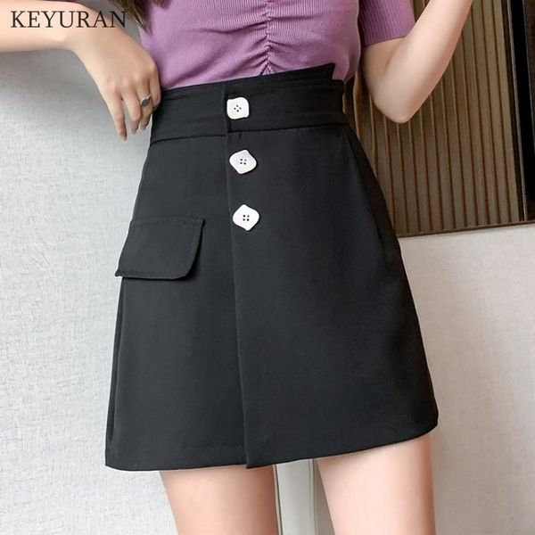 skirts faldas mujer moda summer womens buttons a-line irregular high waist skirt for women korean shorts with slit, Black
skirts faldas mujer moda summer womens buttons a-line irregular high waist skirt for women korean shorts with slit, Black