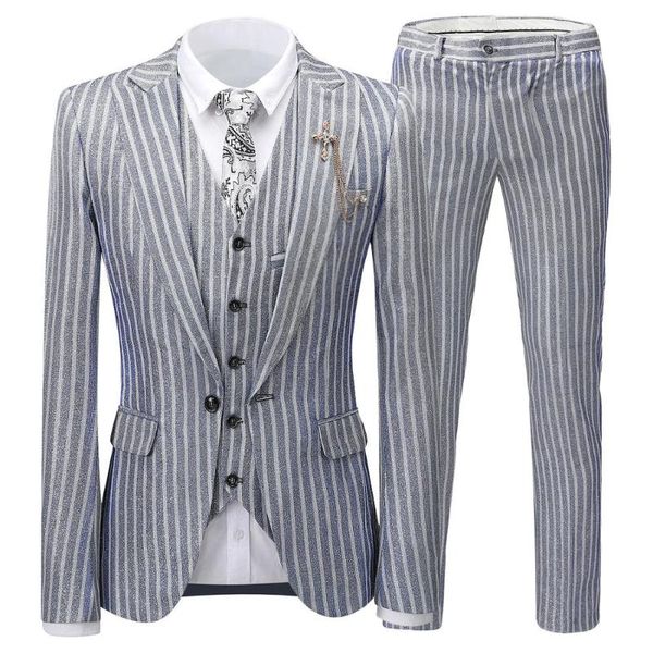 mens suits 3 piece pinstripe casual peaked lapel v neck tuxedos for wedding groomsmen men 2021(blazer+vest+pants) men's & blazers, White;black
mens suits 3 piece pinstripe casual peaked lapel v neck tuxedos for wedding groomsmen men 2021(blazer+vest+pants) men's & blazers, White;black