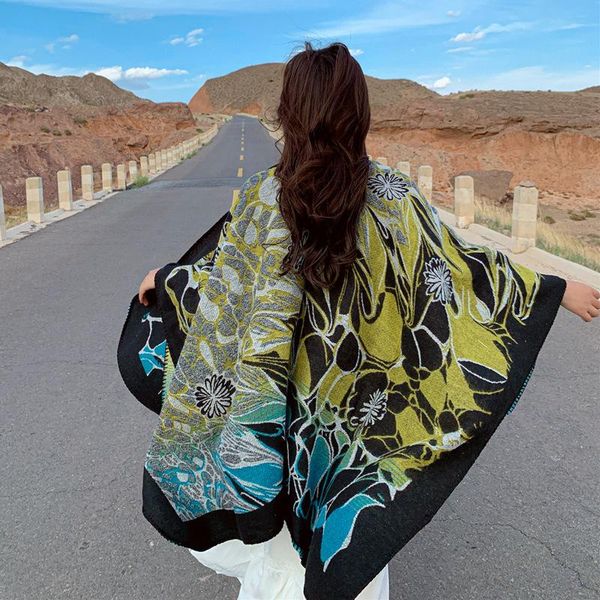 scarves 2021 autumn and winter outdoor hooded scarf ethnic knitted coat travel po shoot cloak shawl female dp-02, Blue;gray
scarves 2021 autumn and winter outdoor hooded scarf ethnic knitted coat travel po shoot cloak shawl female dp-02, Blue;gray