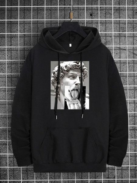 men's hoodies & sweatshirts autumn men figure graphic drawstring kangaroo pocket hoodie sweatshirt printing women crewneck longsleeve p, Black
men's hoodies & sweatshirts autumn men figure graphic drawstring kangaroo pocket hoodie sweatshirt printing women crewneck longsleeve p, Black