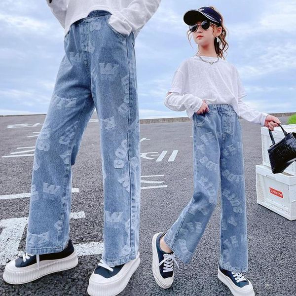jeans girls 2021 autumn loose straight wide-leg pants kids trousers for outfits 10 12 14 yrs high waist letter, Blue
jeans girls 2021 autumn loose straight wide-leg pants kids trousers for outfits 10 12 14 yrs high waist letter, Blue