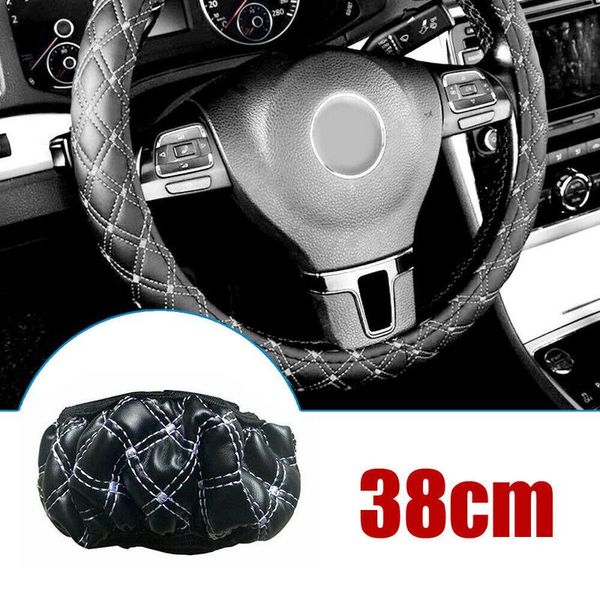 steering wheel covers 37-38cm car tuning truck leather cover universal non slip breathable black vintage interior parts accessories
steering wheel covers 37-38cm car tuning truck leather cover universal non slip breathable black vintage interior parts accessories