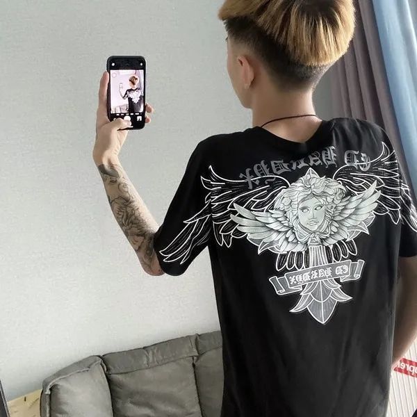 2021 new personalized printing boys short t-shirt fashion brand versatile summer clothes spirit guy half sleev, White
2021 new personalized printing boys short t-shirt fashion brand versatile summer clothes spirit guy half sleev, White