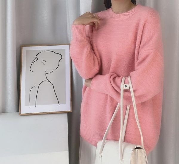 sweatershirt 2021 autumn and winter sweater thick line high collar pullover women black women's sweaters, White;black
sweatershirt 2021 autumn and winter sweater thick line high collar pullover women black women's sweaters, White;black