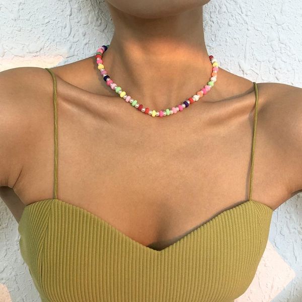 chokers wg bohemian fashion choker necklace imitated pearl soft pottery girl heart for women summer jewelry, Golden;silver
chokers wg bohemian fashion choker necklace imitated pearl soft pottery girl heart for women summer jewelry, Golden;silver