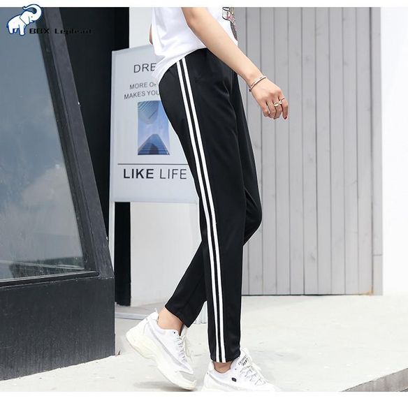 women's pants & capris 2021 autumn winter women sweatpants black casual female white striped side pencil fashion loose trousers s-3xl, Black;white
women's pants & capris 2021 autumn winter women sweatpants black casual female white striped side pencil fashion loose trousers s-3xl, Black;white