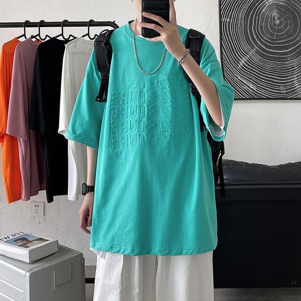 men's t-shirts real s 2021 summer korean version of the 3d three-dimensional letter round neck male t-shirt couple wild short-sleeved s, White;black
men's t-shirts real s 2021 summer korean version of the 3d three-dimensional letter round neck male t-shirt couple wild short-sleeved s, White;black