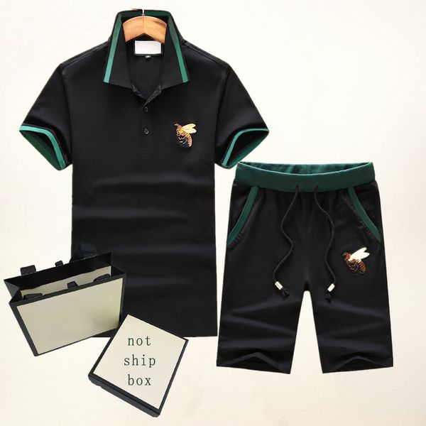 men tracksuits fashion short sleeve men's casual suits embroidery bee pattern mens tees & shorts asian size -3xl lapel neck, Gray
men tracksuits fashion short sleeve men's casual suits embroidery bee pattern mens tees & shorts asian size -3xl lapel neck, Gray