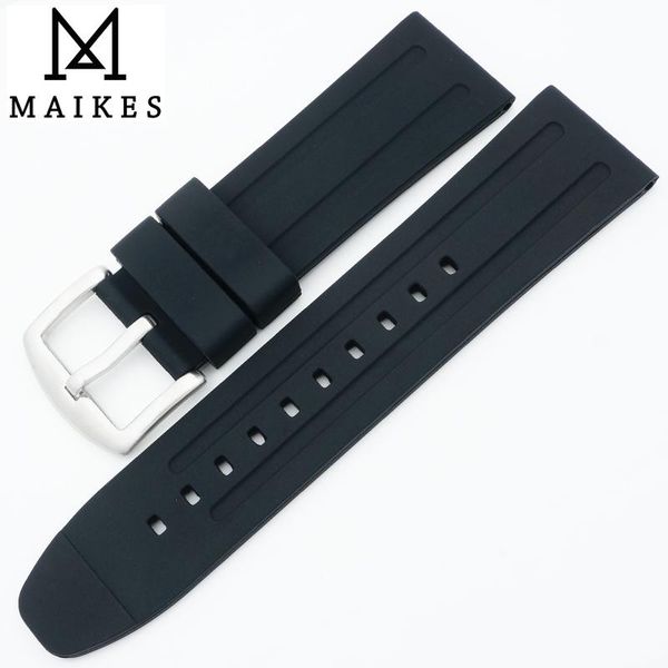 watch bands maikes factory direct sale 24mm silicone strap men soft comfortable rubber watchband for sports, Black;brown
watch bands maikes factory direct sale 24mm silicone strap men soft comfortable rubber watchband for sports, Black;brown