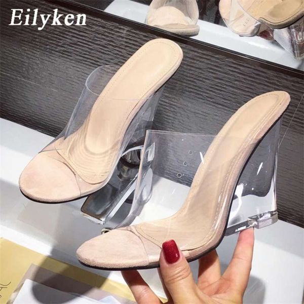 eilyken transparent crystal women's slippers wedge heel shoes slides high heel fashion sandals 210928, Black
eilyken transparent crystal women's slippers wedge heel shoes slides high heel fashion sandals 210928, Black