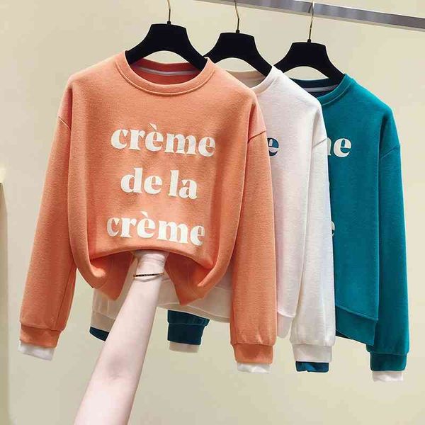 hoodiesautumn 2020 new long sleeve women's sweater korean loose fashion coat with round neck, Black
hoodiesautumn 2020 new long sleeve women's sweater korean loose fashion coat with round neck, Black