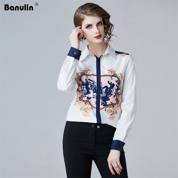 banulin runway fashion spring blouses women shirts long sleeve white floral print plus size and 210603
banulin runway fashion spring blouses women shirts long sleeve white floral print plus size and 210603