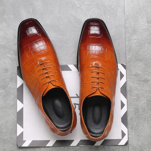 dress shoes men leather lace-up business spring summer male footwear hard-wearing oxfords, Black
dress shoes men leather lace-up business spring summer male footwear hard-wearing oxfords, Black