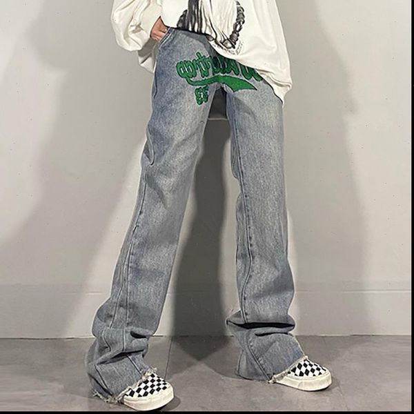 shengpalae high street embroidered spring women jeans waidt fashion loose straight tube denim pants female 5b301, Blue
shengpalae high street embroidered spring women jeans waidt fashion loose straight tube denim pants female 5b301, Blue