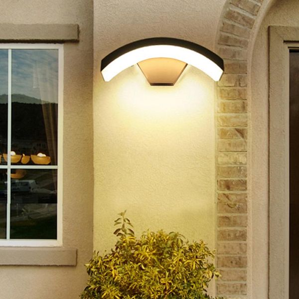 18w modern waterproof outdoor led porch light arc-shaped villa corridor balcony garden wall lamps
18w modern waterproof outdoor led porch light arc-shaped villa corridor balcony garden wall lamps