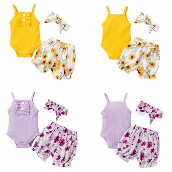 clothing sets 3pcs summer baby girl clothes set romper floral shorts hairband outfits cotton fashion baby's for 0-18m, White
clothing sets 3pcs summer baby girl clothes set romper floral shorts hairband outfits cotton fashion baby's for 0-18m, White