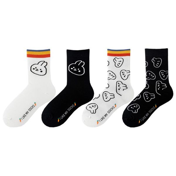 men's socks 1 pair ladies' mid-high tube pile high-cut cartoon spring and summer cotton, Black
men's socks 1 pair ladies' mid-high tube pile high-cut cartoon spring and summer cotton, Black