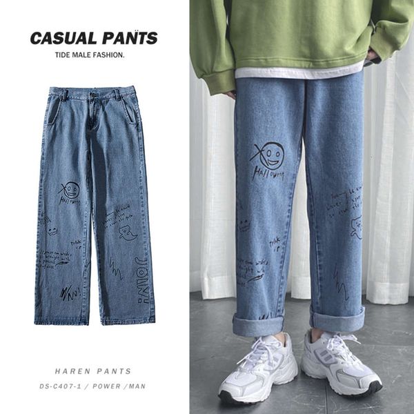 jeans fashoins prowow korean broek men 2021 vintage right hip hop streetwear harembrok harajuku baggy men's, Blue
jeans fashoins prowow korean broek men 2021 vintage right hip hop streetwear harembrok harajuku baggy men's, Blue