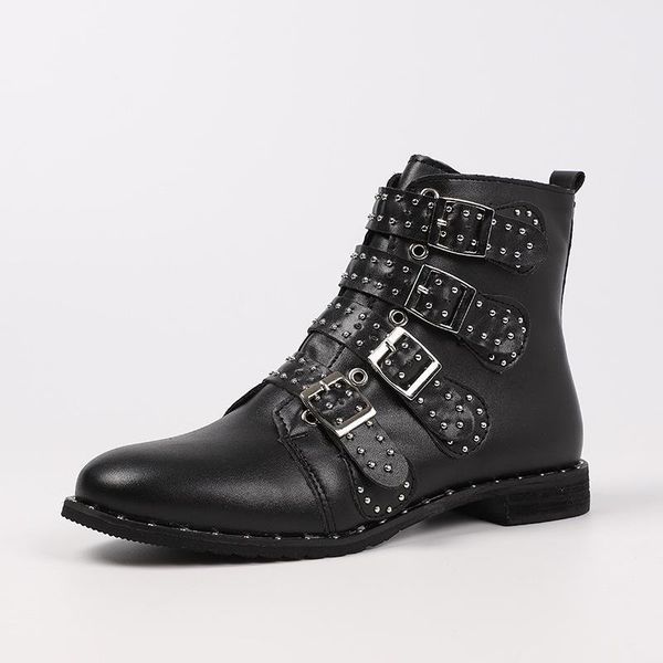 boots 2021 fashion punk gothic style lace up belts round toe women shoes short street haulage motor mujer zapatos, Black
boots 2021 fashion punk gothic style lace up belts round toe women shoes short street haulage motor mujer zapatos, Black