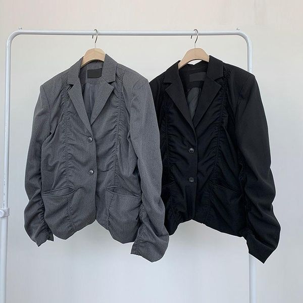 men's suits & blazers wear tide koean casual pleated suit coat for male 2021 autumn loose simple long sleeve big size, White;black
men's suits & blazers wear tide koean casual pleated suit coat for male 2021 autumn loose simple long sleeve big size, White;black