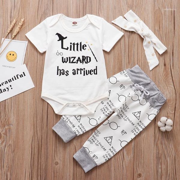 clothing sets four seasons girls boys little wizard has arrived outfit romper+pants+hat 3pcs for a born infant baby clothes1, White
clothing sets four seasons girls boys little wizard has arrived outfit romper+pants+hat 3pcs for a born infant baby clothes1, White