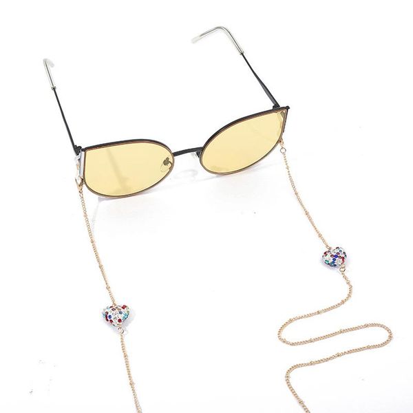 sunglasses frames 2021 retro mask lanyard fashion colorful heart bead non-slip reading glasses chain jewelry for women, Silver
sunglasses frames 2021 retro mask lanyard fashion colorful heart bead non-slip reading glasses chain jewelry for women, Silver