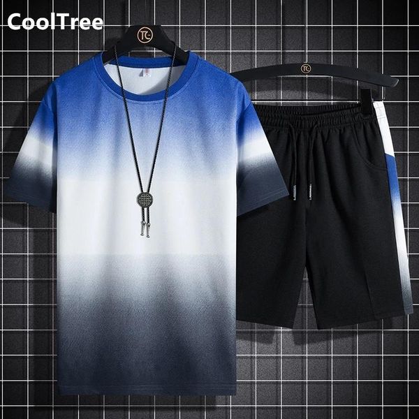 men's tracksuits cooltree men sportswear set summer plus size 6xl 7xl gradient t-shirt+shorts two-piece suit tracksuit male fashion str, Gray
men's tracksuits cooltree men sportswear set summer plus size 6xl 7xl gradient t-shirt+shorts two-piece suit tracksuit male fashion str, Gray