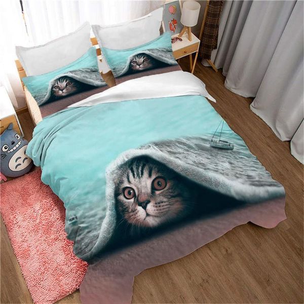bedding sets kids duvet cover set microfiber cats pattern on comforter 2/3pcs pillowcases with zipper closure
bedding sets kids duvet cover set microfiber cats pattern on comforter 2/3pcs pillowcases with zipper closure