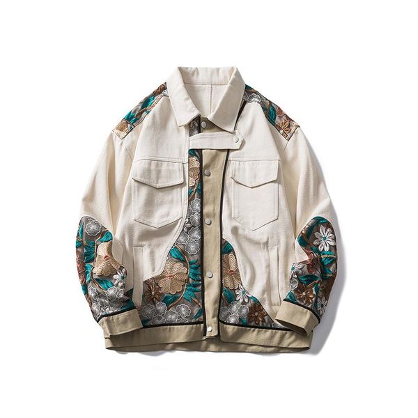 men's jackets fashion way ancient spring trend stitching lace casual jacket loose multi pocket tooling top, Black;brown
men's jackets fashion way ancient spring trend stitching lace casual jacket loose multi pocket tooling top, Black;brown