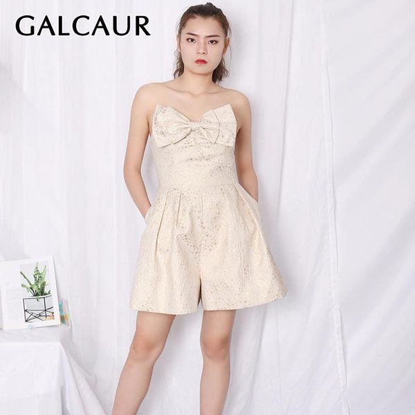 women's jumpsuits & rompers galcaur print stars women playsuits slash neck sleeveless high waist tunic patchwork bowknot short jumpsuit, Black;white
women's jumpsuits & rompers galcaur print stars women playsuits slash neck sleeveless high waist tunic patchwork bowknot short jumpsuit, Black;white