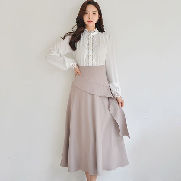 spring 2021 elegant 2 korean ensemble pieces long sleeves seam shirt fashion skirt high waist female casual office suit g09a, Black
spring 2021 elegant 2 korean ensemble pieces long sleeves seam shirt fashion skirt high waist female casual office suit g09a, Black