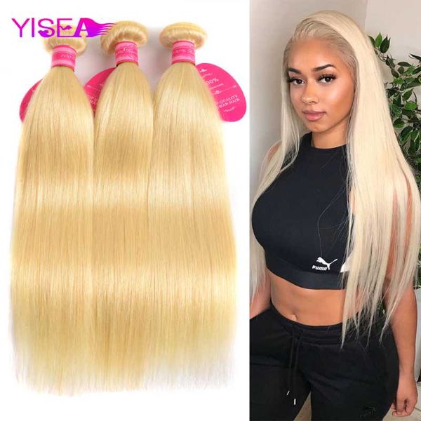 human hair bulks 613 bundles brazilian weave long straight blonde yisea extensions, Black
human hair bulks 613 bundles brazilian weave long straight blonde yisea extensions, Black