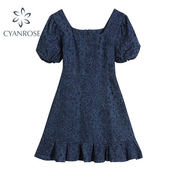 high waist short sleeve dark color women dress vintage elegant square collar puff draped summer casual lady dresses 210430, Black;gray
high waist short sleeve dark color women dress vintage elegant square collar puff draped summer casual lady dresses 210430, Black;gray