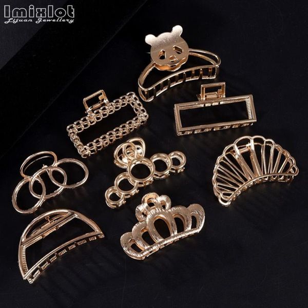 women star crown gold hair clip alloy metal geometry crab clamp accessories pearl hairpin hairgrip barrette headwear clips & barrettes, Golden;silver
women star crown gold hair clip alloy metal geometry crab clamp accessories pearl hairpin hairgrip barrette headwear clips & barrettes, Golden;silver