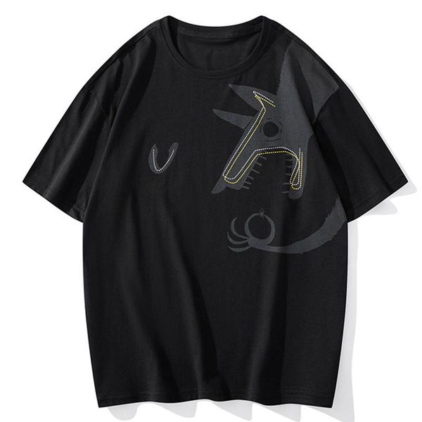 men's t-shirts short-sleeved t-shirt 2021 trendy brand breathable summer half-sleeved clothes, White;black
men's t-shirts short-sleeved t-shirt 2021 trendy brand breathable summer half-sleeved clothes, White;black