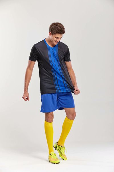 #z26 football uniform men soccer jersey printing team custom track and field sports short-sleeved shirt, Black;yellow
#z26 football uniform men soccer jersey printing team custom track and field sports short-sleeved shirt, Black;yellow