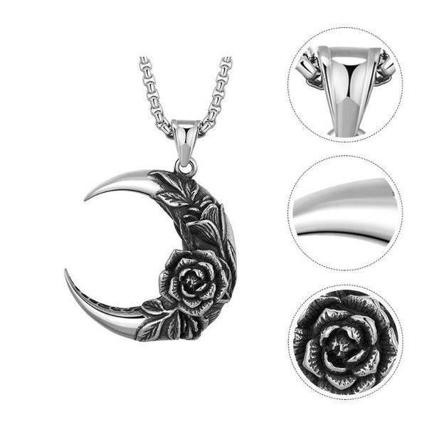 pendant necklaces 1pc unique moon modeling necklace men's delicate jewelry accessory, Silver
pendant necklaces 1pc unique moon modeling necklace men's delicate jewelry accessory, Silver