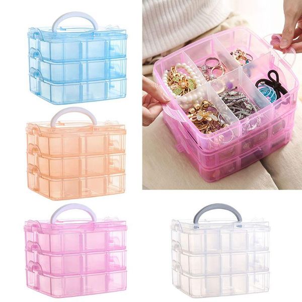 jewelry pouches, bags 50lc transparent portable large organizer removable grids storage rings necklaces box container case display, Pink;blue
jewelry pouches, bags 50lc transparent portable large organizer removable grids storage rings necklaces box container case display, Pink;blue