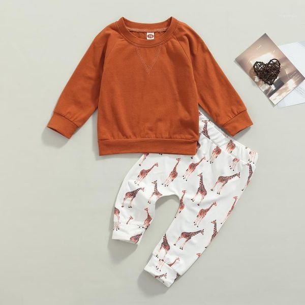 clothing sets 2pcs little girls boys outfit spring autumn solid color long sleeve round collar hoodie + fawn printing trousers set, White
clothing sets 2pcs little girls boys outfit spring autumn solid color long sleeve round collar hoodie + fawn printing trousers set, White
