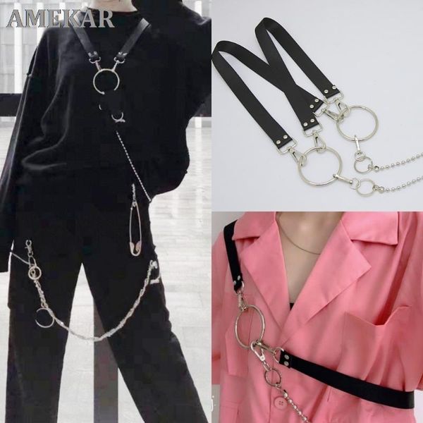 belts style street tactical shoulder strap chain women decorative mens fashion male female multifunctional belt, Black;brown
belts style street tactical shoulder strap chain women decorative mens fashion male female multifunctional belt, Black;brown