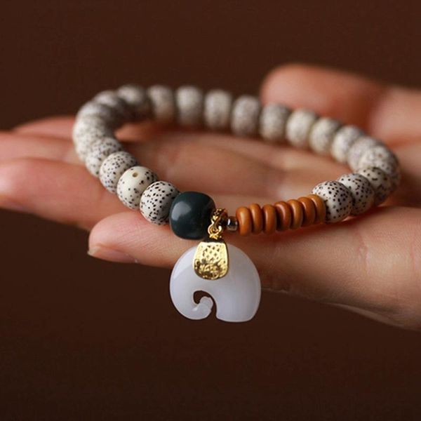 charm bracelets natural xingyue bodhi seed bracelet 6*8mm beads tibetan buddhism wrist mala for women men elephant pendant, Golden;silver
charm bracelets natural xingyue bodhi seed bracelet 6*8mm beads tibetan buddhism wrist mala for women men elephant pendant, Golden;silver