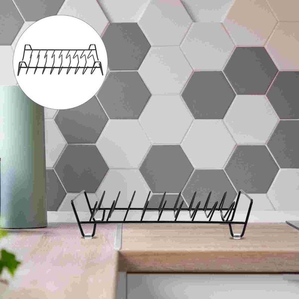 kitchen storage & organization 1pc simple draining plate rack saucer holder (black)
kitchen storage & organization 1pc simple draining plate rack saucer holder (black)