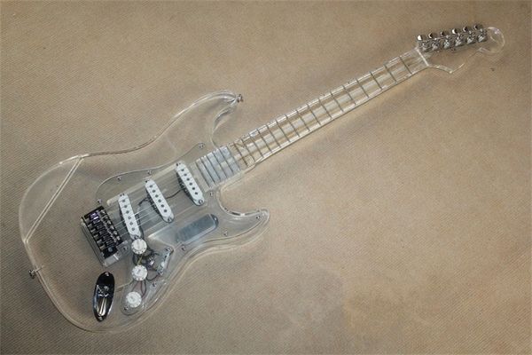 flyong electric guitar plexiglass acrylic transparent body with colorful led lights
flyong electric guitar plexiglass acrylic transparent body with colorful led lights