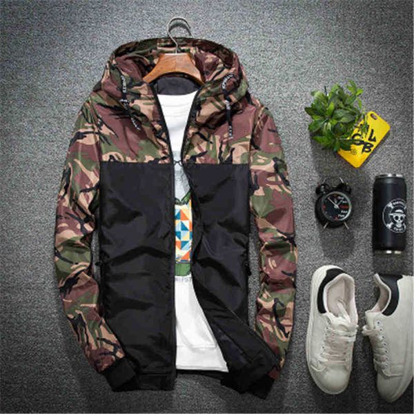 men's jackets mens camouflage splicing jacket fashion occident trend cardigan zipper hooded outerwear spring male thin style casual eng, Black;brown
men's jackets mens camouflage splicing jacket fashion occident trend cardigan zipper hooded outerwear spring male thin style casual eng, Black;brown