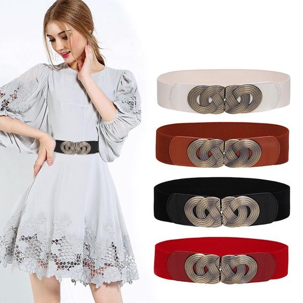 belts vintage wide women belt elastic stretch metal buckle waist straps for ladies pu leather dress waistband, Black;brown
belts vintage wide women belt elastic stretch metal buckle waist straps for ladies pu leather dress waistband, Black;brown