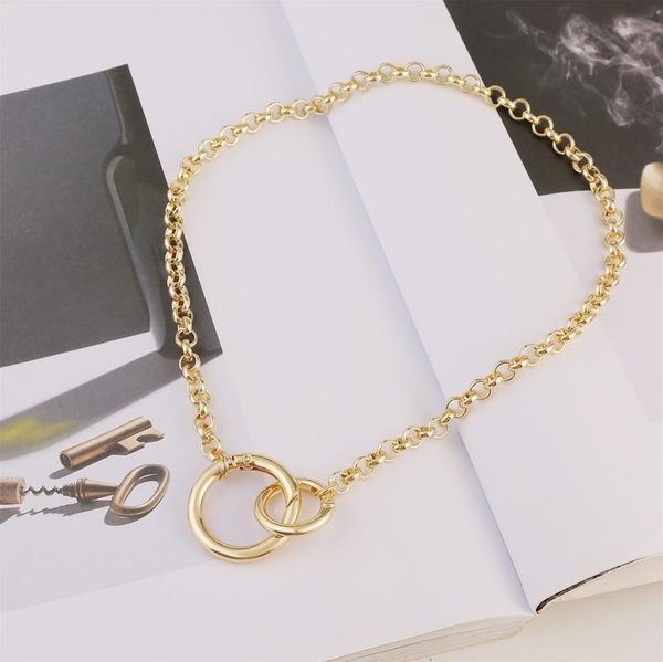 pendant necklaces 2021 fashion buckle necklace for women trendy round metal party female jewellery accessories, Silver
pendant necklaces 2021 fashion buckle necklace for women trendy round metal party female jewellery accessories, Silver