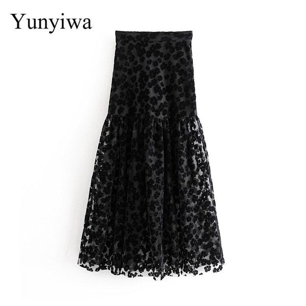 skirts 2021 women high street floral embroidery mesh vestidos black long skirt faldas mujer ladies side zipper chic
skirts 2021 women high street floral embroidery mesh vestidos black long skirt faldas mujer ladies side zipper chic
