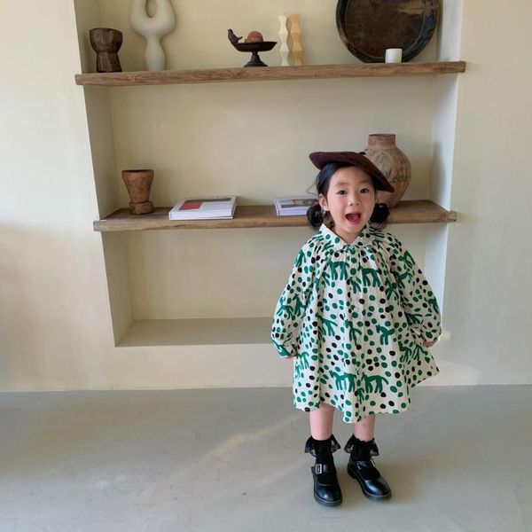 girl's dresses 2021 spring kids dress for girl children polka dot long sleeve lapel elegant princess 2 3 4 5 6 7 girls clothes, Red;yellow
girl's dresses 2021 spring kids dress for girl children polka dot long sleeve lapel elegant princess 2 3 4 5 6 7 girls clothes, Red;yellow