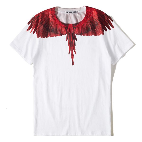 t shirt wing print 6-color hip hop short sleeve for lovers men's and women's cotton loose fitting student's youth, White;black
t shirt wing print 6-color hip hop short sleeve for lovers men's and women's cotton loose fitting student's youth, White;black